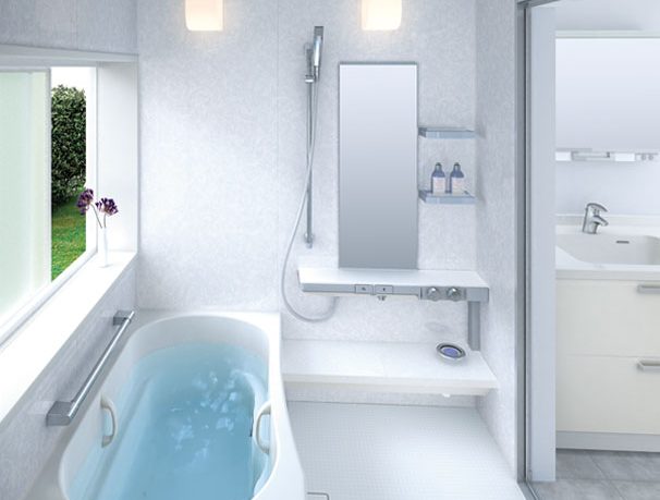 White Small Bathroom Design Sprino