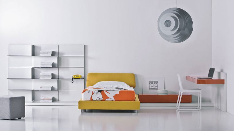 White and Yellow Modern Teen Room Designs by Pianca