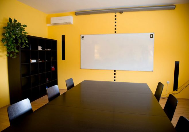 Yellow Conference Room Wall Decals