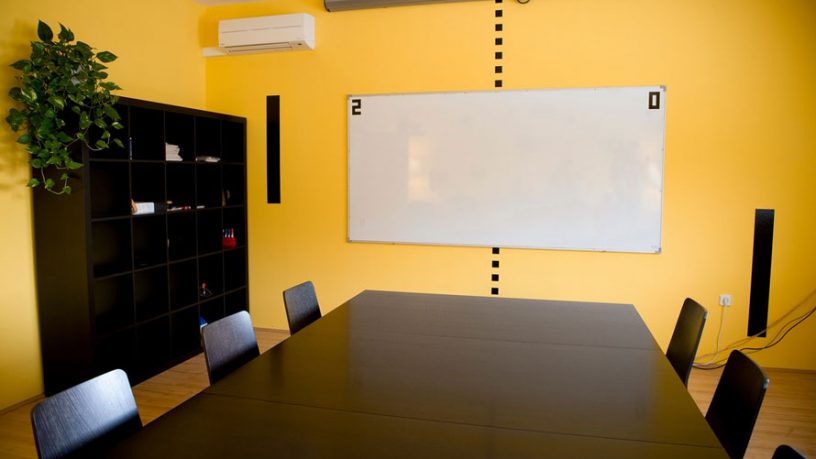 Yellow Conference Room Wall Decals