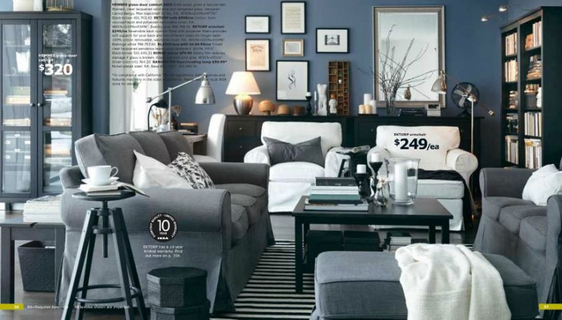 Awesome Grey Living Living Room IKEA 2012