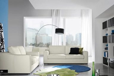 Beautiful Blue Walls Modern Furniture Sets