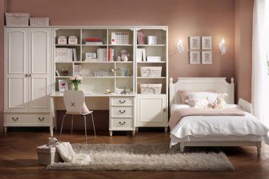 Beautiful Students Bedroom Furniture with Wooden Floor