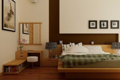 Comfort Bedroom with Eiffel Photo Decoration by Nguyen