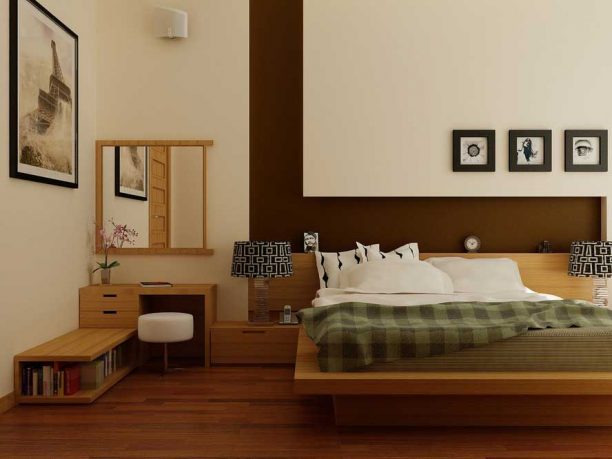 Comfort Bedroom with Eiffel Photo Decoration by Nguyen