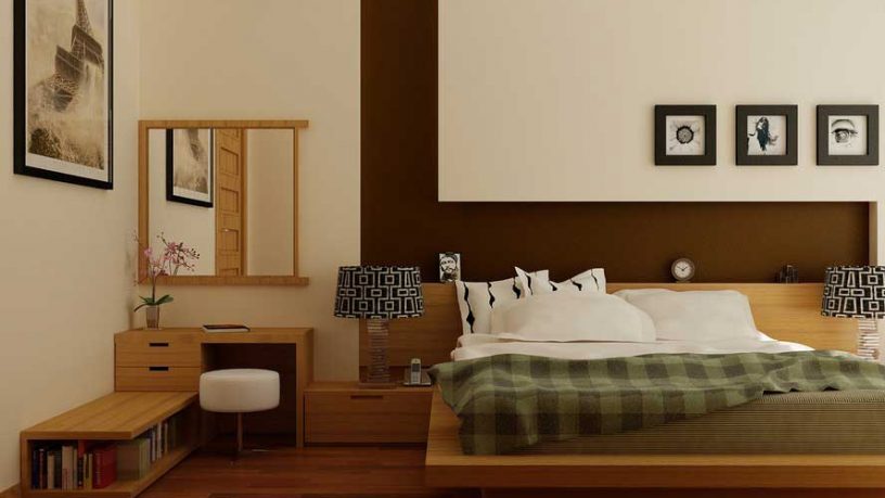 Comfort Bedroom with Eiffel Photo Decoration by Nguyen