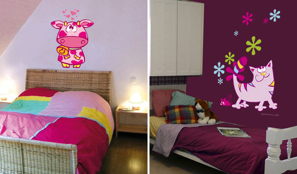 Funny and Coloeful Kids Wall Stickers Inspirations