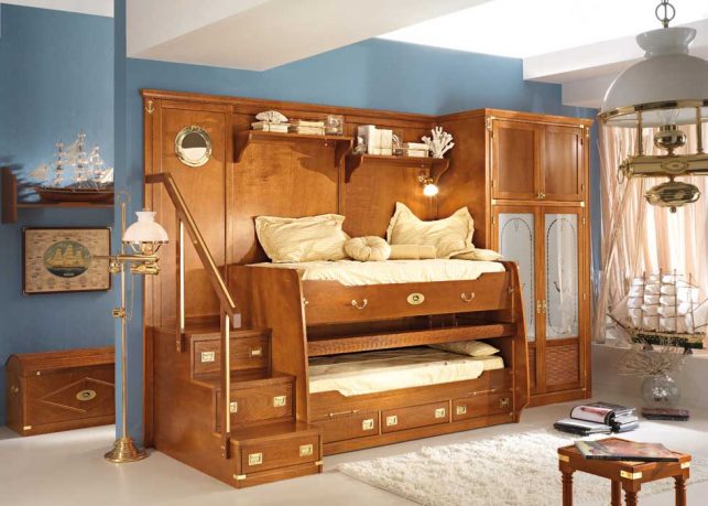 Luxury Bunk Beds for Kids with Sea Themed Ideas