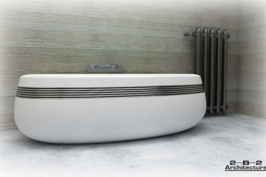 Hi-tech Theme Bathtub Design Ideas