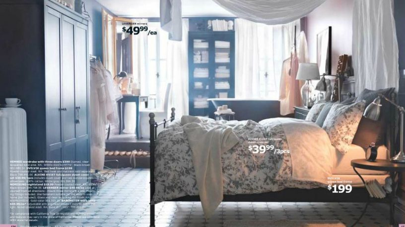 IKEA Antique Bedroom Design with Bathub 2012