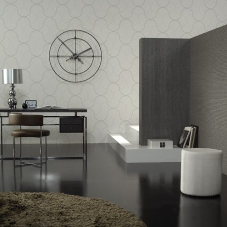 Large Print Grey Wallpaper Deorations by Omexco
