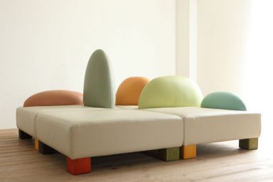 Large Sofa for Kids Plat Room with Pop Color
