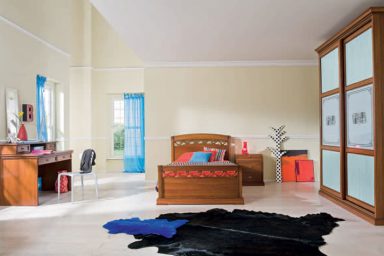 Large Space Classic Room with Black Rugs