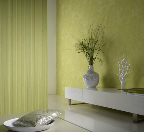 Modern Eco Friendly Wallpaper Yellow Floral Print Design