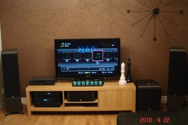 Multimedia Scandinavian Living Room Setups