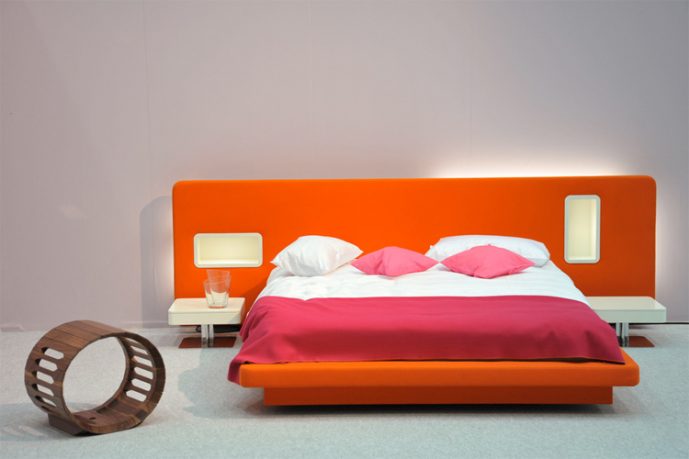 Orange and Pink Main Bedroo Color Ideas