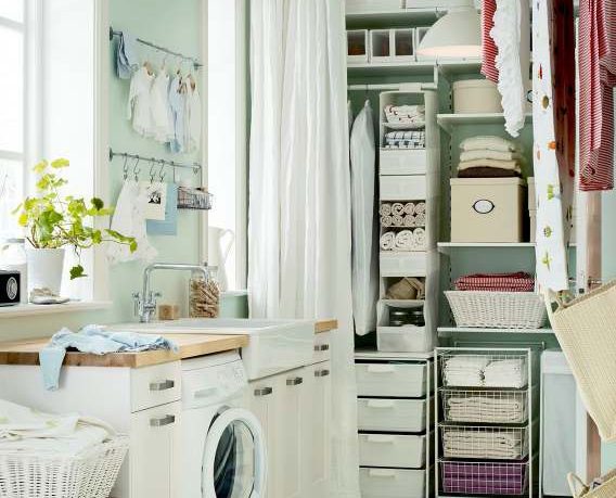 Simple IKEA Organized Laundry Storage 2012