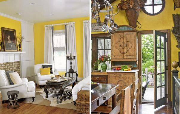 Artistic Yellow Room Inspirations