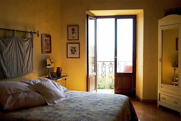 Classic Bedroom Design with Yellow Color