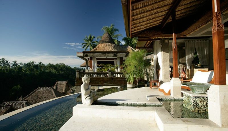 Exotic View Pool Outdoor Patio