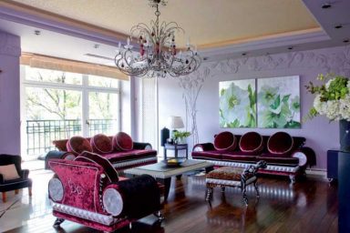 Luxury Apartment With Lilac And Plum Violet