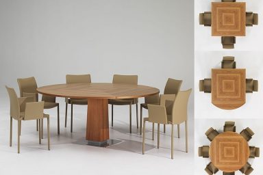 Modern Extendable Wooden Dining Table
