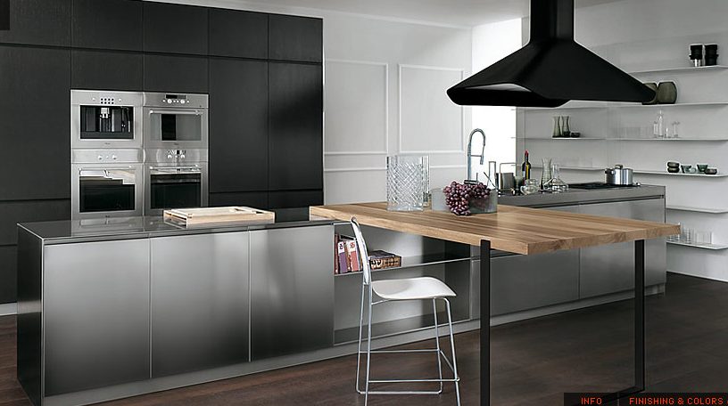 Modern Stainless Steel Kitchen Design