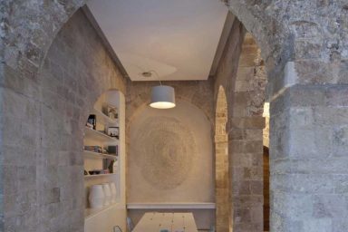 Modern Table Hallway with Great Lighting