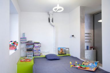 Modern and Cheerful Apartmen Bedroom Design