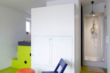 Onique Blue and Orange Chairs in Apartment