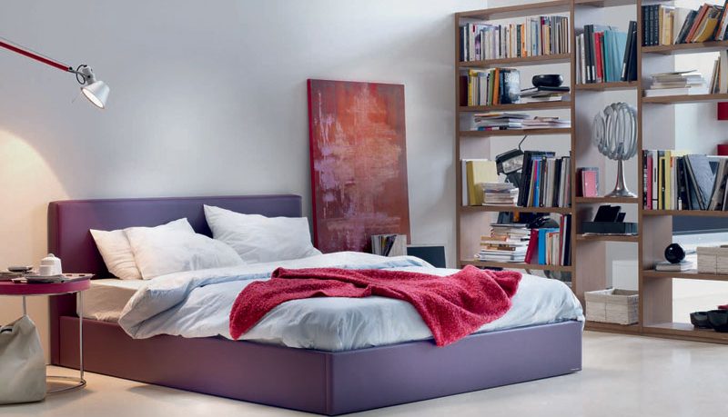 Purple and White Junior Bedroom Designs Color