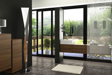 Shower with Garden View