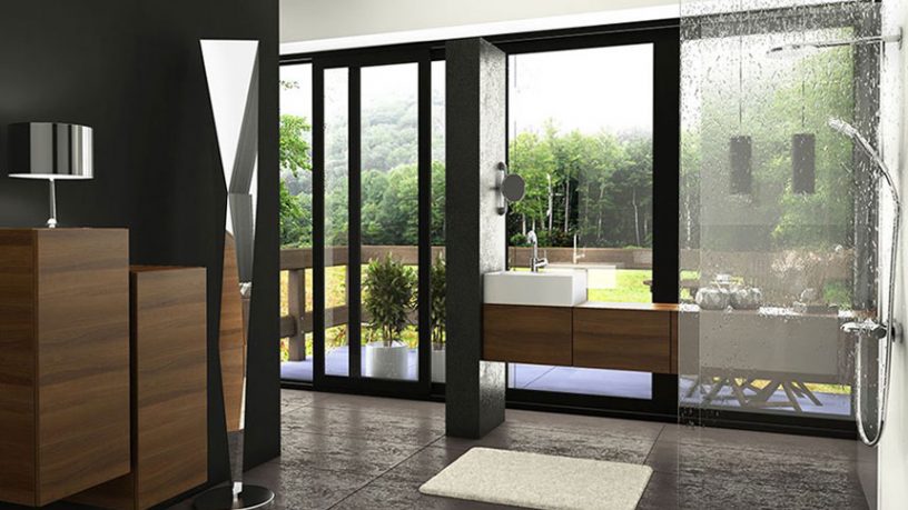 Shower with Garden View