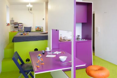 Transformable Dining Room Apartment Design