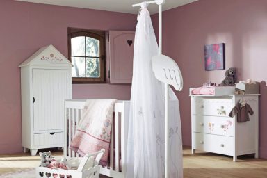 Violet and White Baby Room Ideas