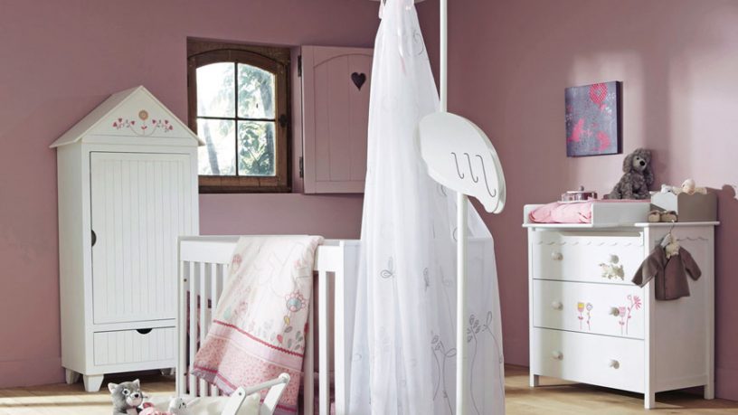 Violet and White Baby Room Ideas