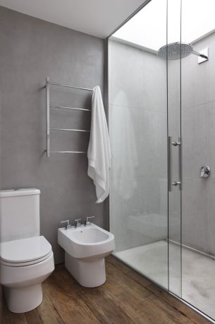 Awesome Bathroom with Shower and Glass Wall