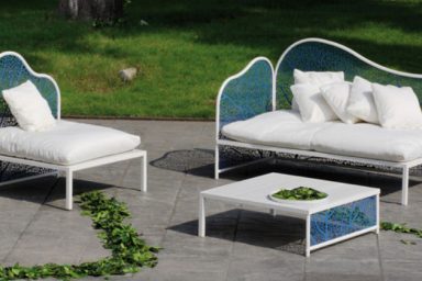Blue and White Romantic and Refined Garden Furniture Collection