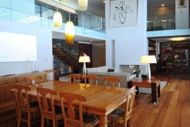 Classic Dining Table with Wooden Floor Design