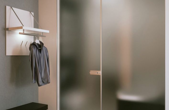 Cool Blurred Bathroom Glass Doors