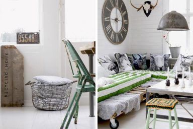 Cool Interio with Eifel Tower Clock and Thrifted Treasures
