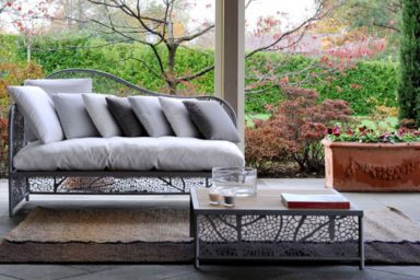 Grey Outdoor Furniture with Beige Rugs Ideas