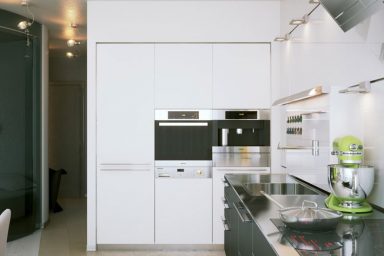 Modern and Futuristic Small Space Kitchen