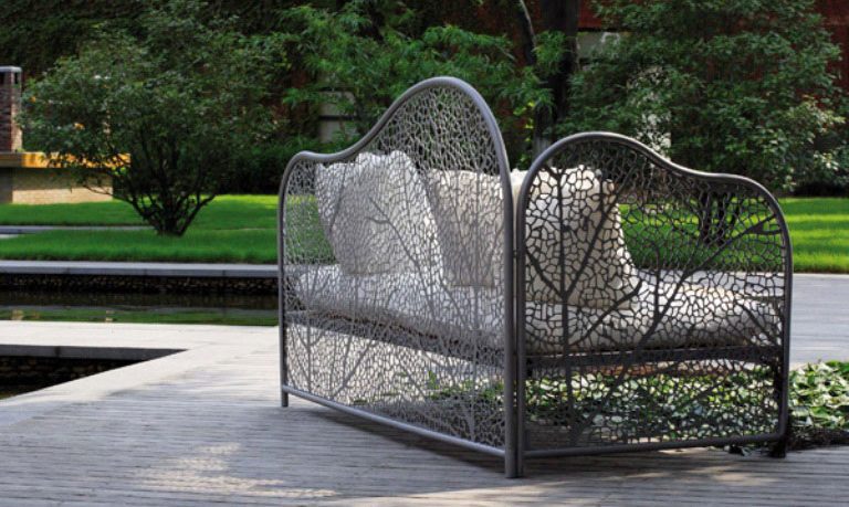 Romantic and Refined Grey Garden Furnitre Collection