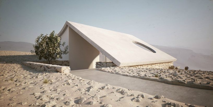 Roof Design Isolated Desert Residence