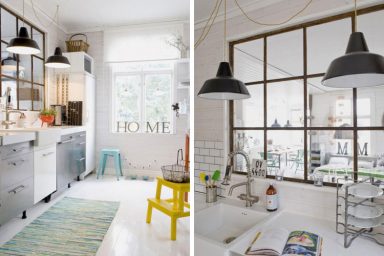 Simple Kitchen Interior with Thrifted Treasures