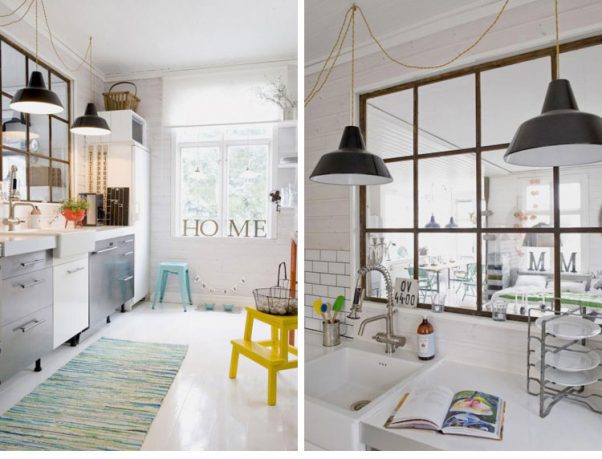 Simple Kitchen Interior with Thrifted Treasures