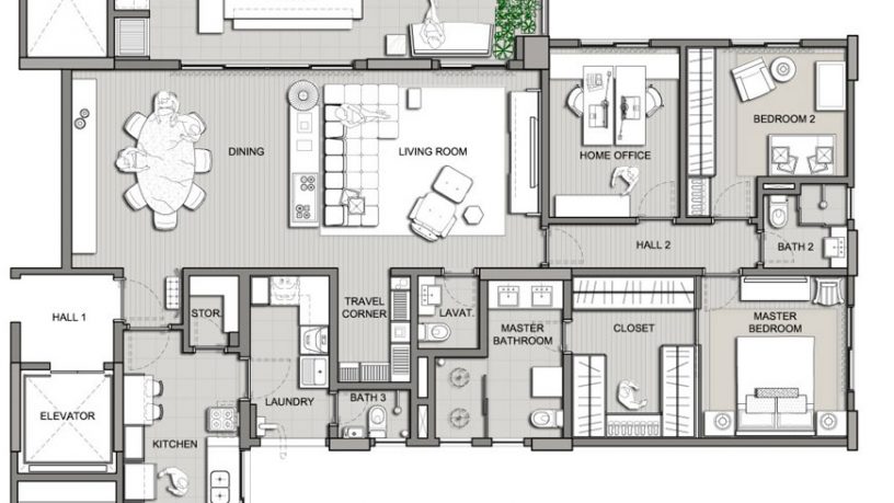 Sketch Apartment Design