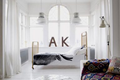 Urban Bedroom Interior with Thrifted Treasures