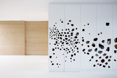 Wardrobe Art Black Color Decoration